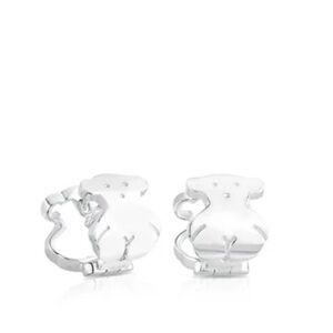 TOUS Bear hoop earrings in sterling silver